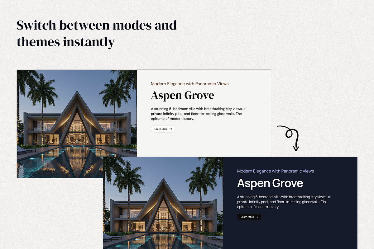 Meridia - Real estate website UI Kit, an UI Kit Template by KushJain (Photo 5 of 7)