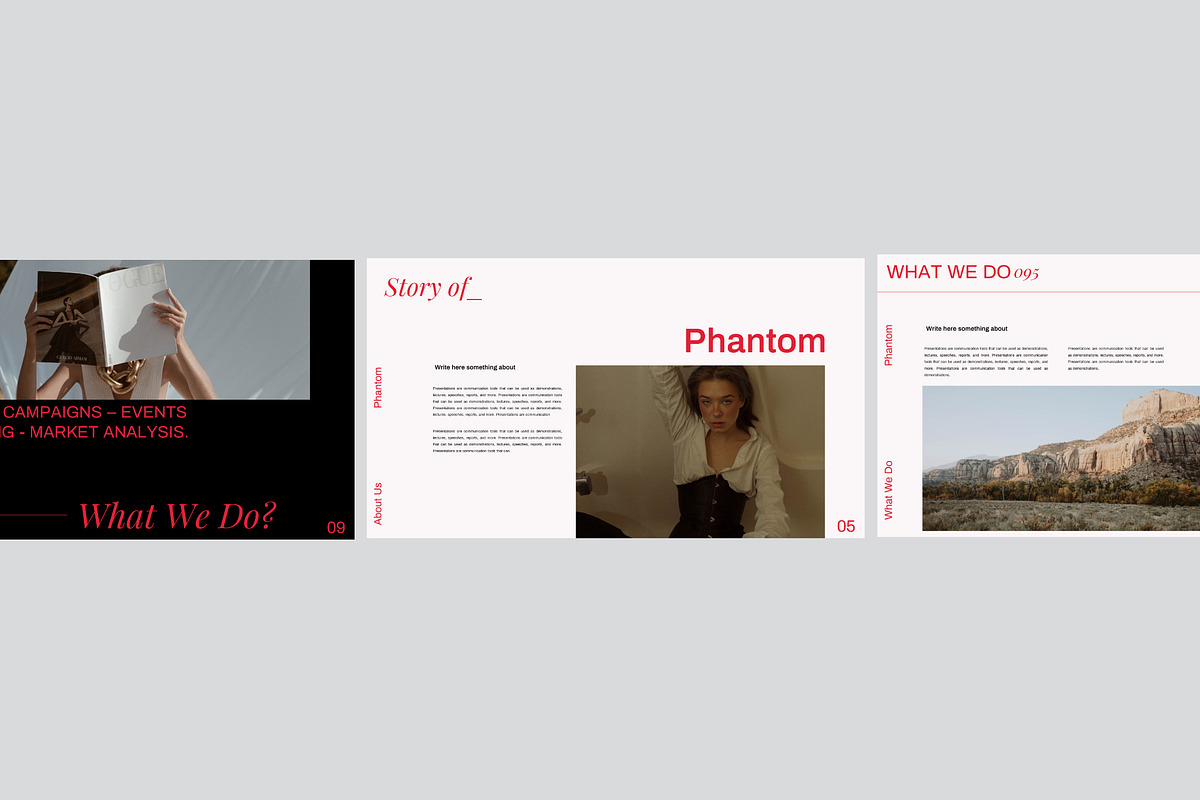 Phantom - Minimal Brand Keynote, a Presentation Template by Dirtytemp Studio (Photo 5 of 11)