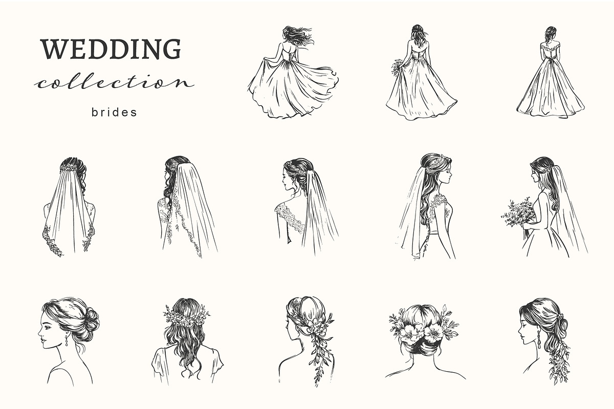 Elegant Wedding Illustration Bundle, an Object Illustration by NatalieArtShop (Photo 2 of 13)