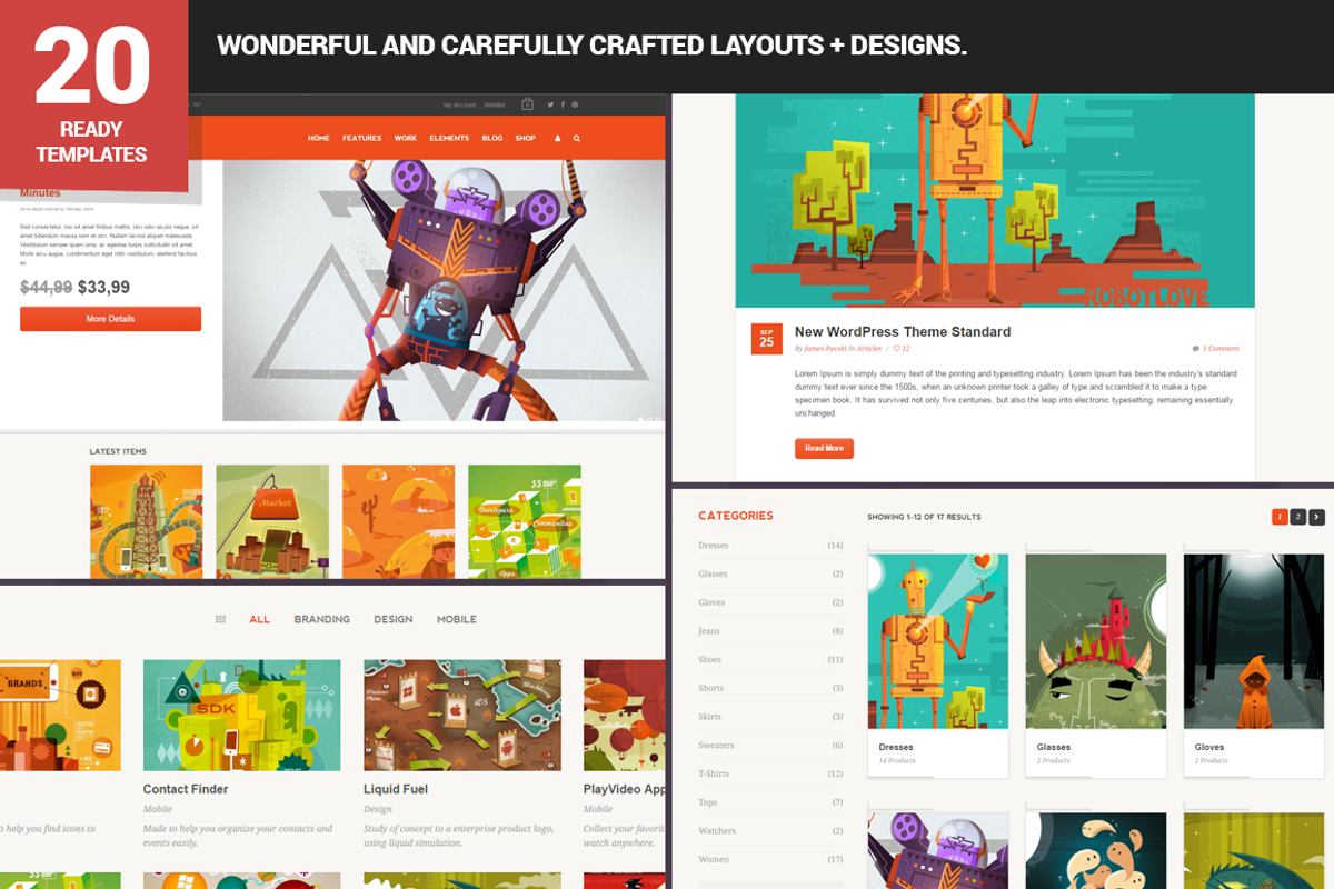 Kinetico - Flat Design Digital Store, a WordPress Template by CODE9RS (Photo 3 of 3)