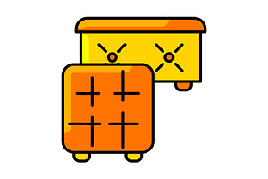 Pouf for storage icon., a Solid Icon by incomible