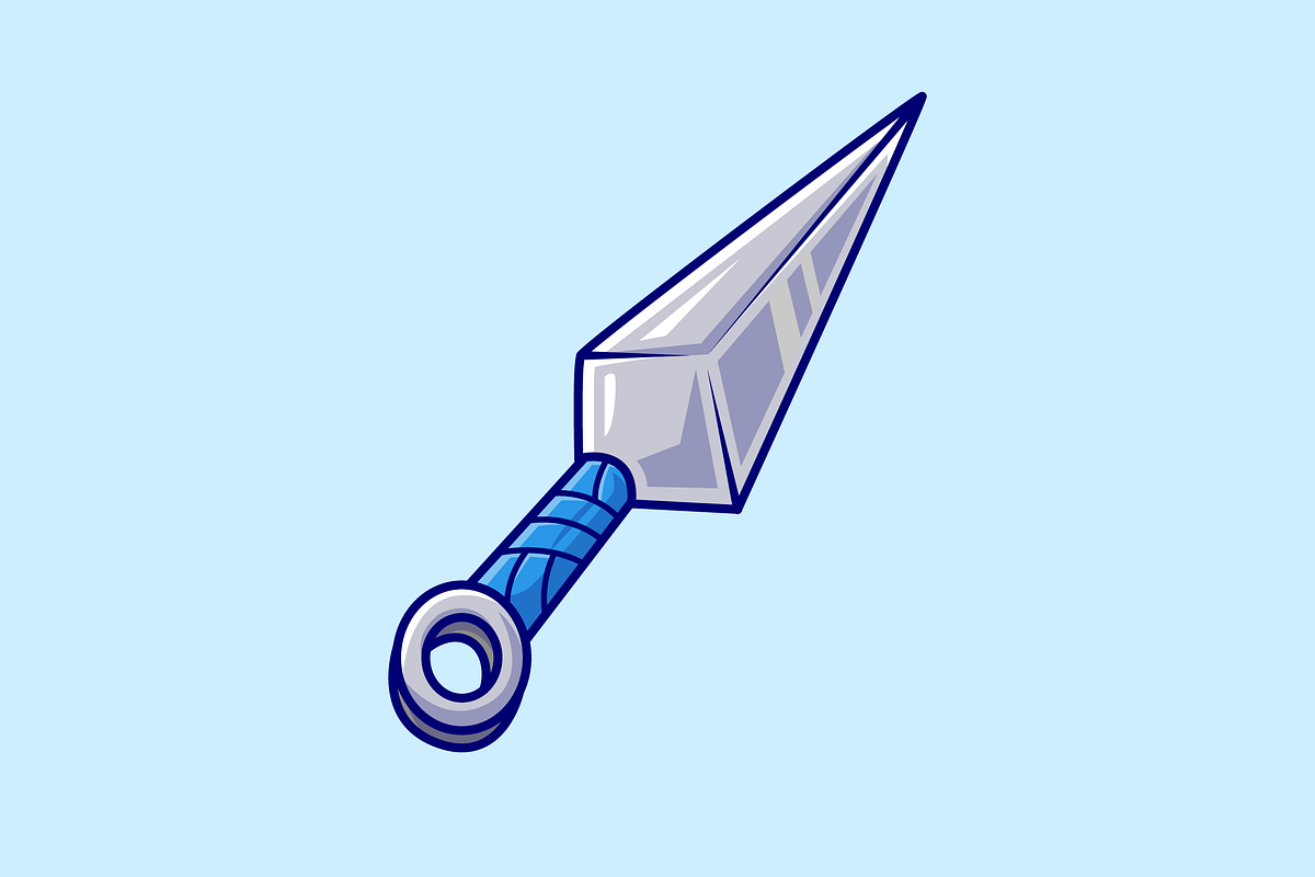 Kunai Sword Cartoon Illustration, an Object Illustration by Catalyst Labs