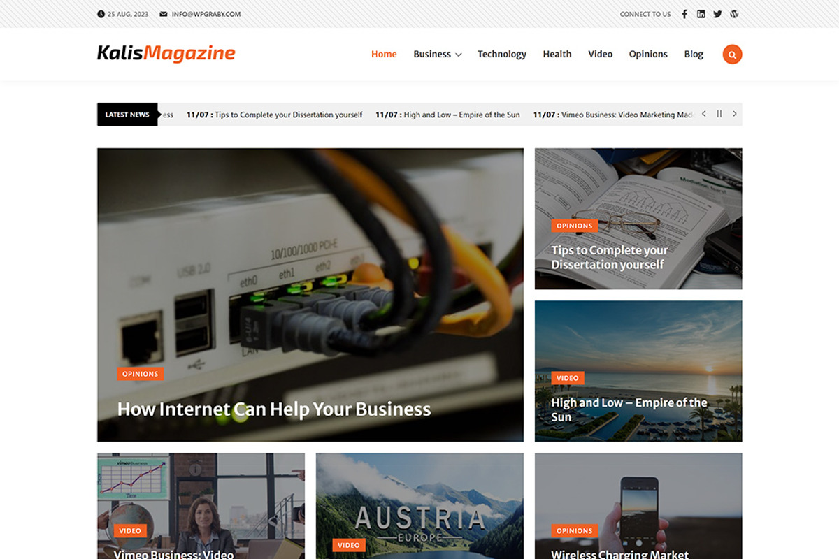 Kalis - Magazine WordPress Theme, a WordPress Template by WPGraby (Photo 3 of 3)