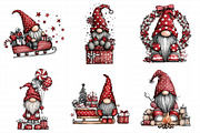 Christmas Santa Gnome Clipart, an Illustration by Daily.Designs (Thumbnail 4 of 5)