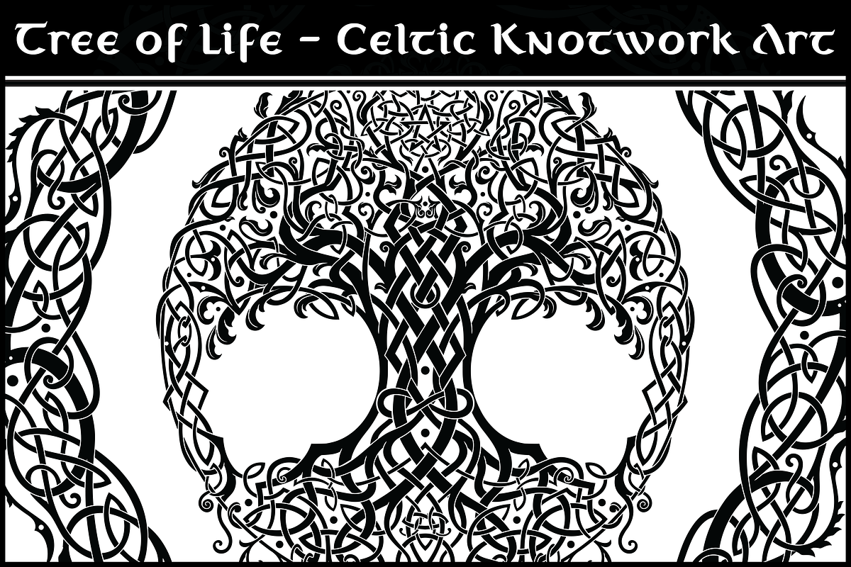 Tree of Life, Celtic Knotwork Art, a Decorative Illustration by Abysm Internal (Photo 1 of 4)