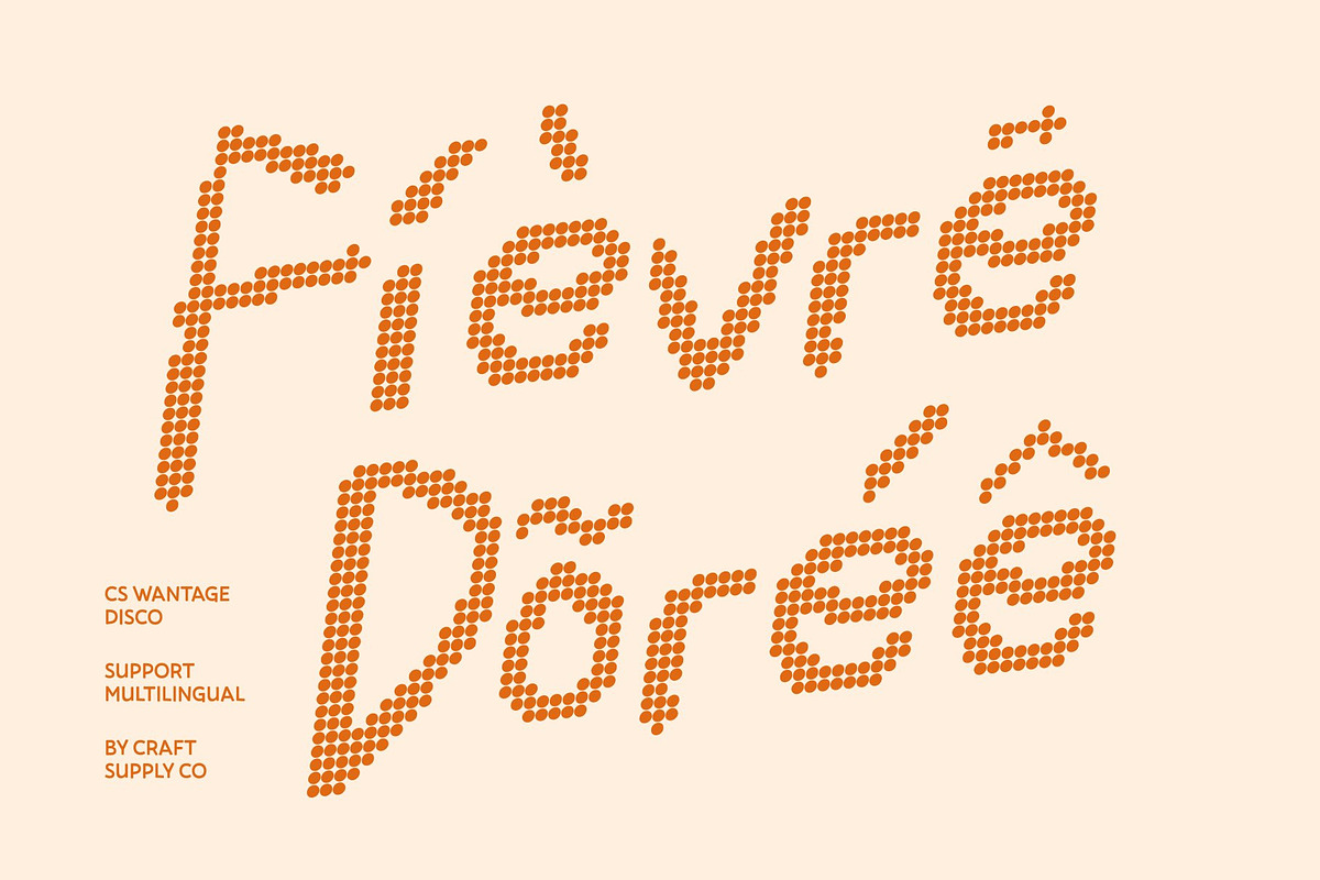 CS Wantage Disco, a Handwritten Font by Craft Supply Co. (Photo 7 of 8)