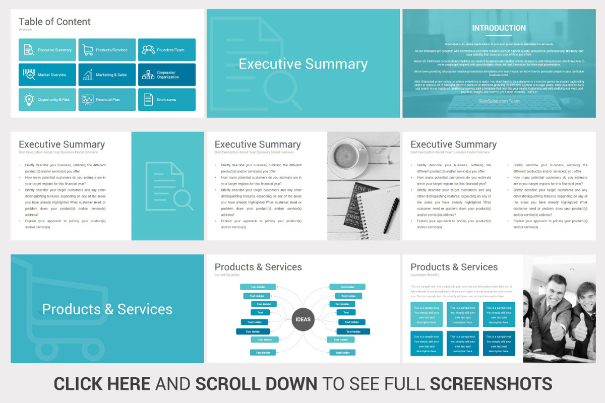 Business Plan PowerPoint Template, a Presentation Template by SlideSalad (Photo 6 of 50)