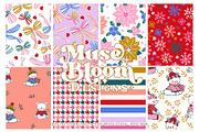 Snowflakes Holidays Seamless Set, a Pattern Graphic by MuseBloomDesigns (Thumbnail 1 of 29)