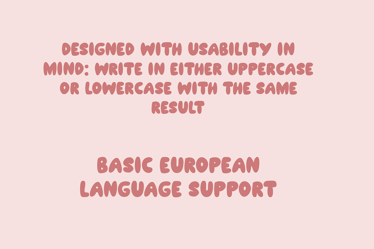 Bubbly Rainbow | A fun display font, a Font by Design av MAD (Photo 6 of 7)