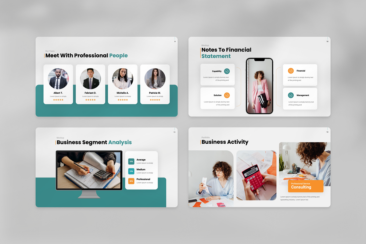Annual Report Powerpoint, a Presentation Template by Annora Studio (Photo 6 of 8)