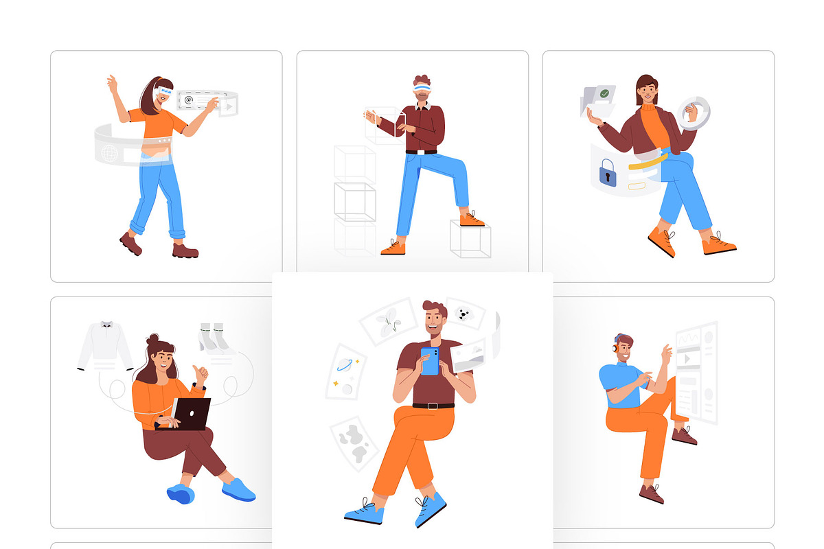 Technology Illustration Set, a Technology Illustration by Vectors Market (Photo 4 of 5)
