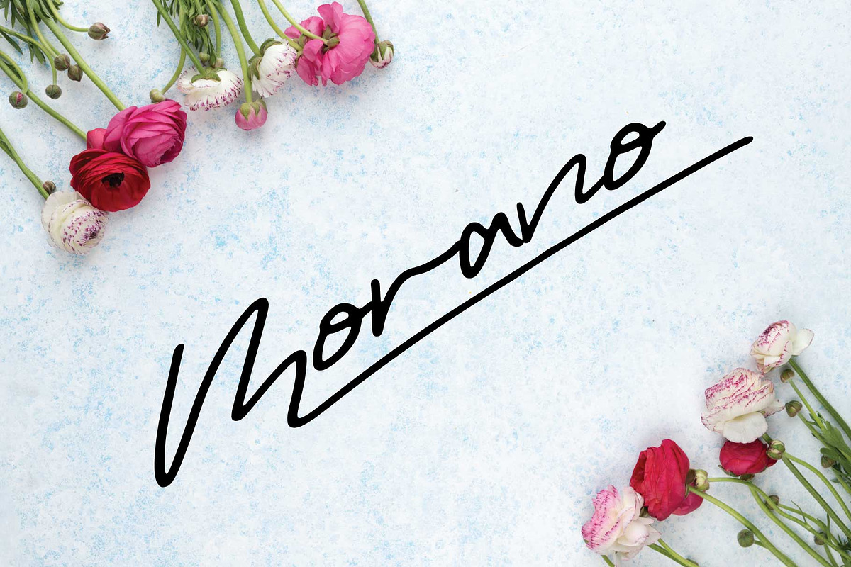 morano font preview 3
