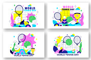 10 World Tennis Day Illustration, a Sport Illustration by denayunebgt (Thumbnail 3 of 4)