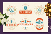 Christmas Retro Design Bundle, a Poster Template by Vasya Kobelev (Thumbnail 5 of 11)