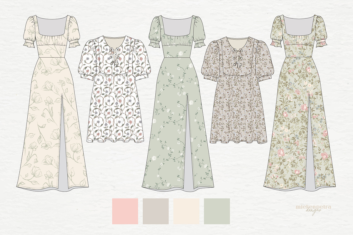 Countryside Florals Pattern Bundle, a Pattern Graphic by Mieken Petra Designs (Photo 4 of 5)