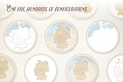 Le Tour du monde, Germany vector map, an Object Graphic by volume 1 visual design (Thumbnail 5 of 21)