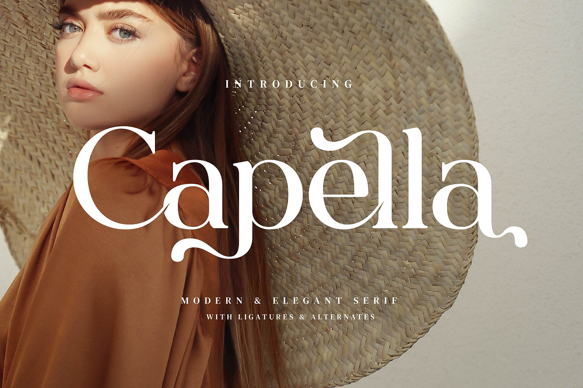 Capella - Stylish Ligature Font, a Serif Font by Aqeel_Art (Photo 1 of 9)