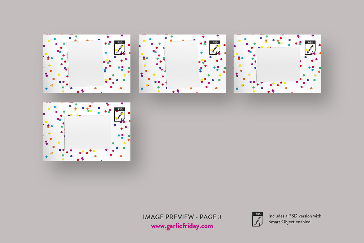 Rainbow Confetti Bundle, a Books & Magazine Mockup by Garlic Friday Design (Photo 4 of 4)