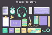 GIRLBOSS Illustrated Scene Creator, a Decorative Illustration by Andimaginary Creative Co. (Thumbnail 2 of 7)