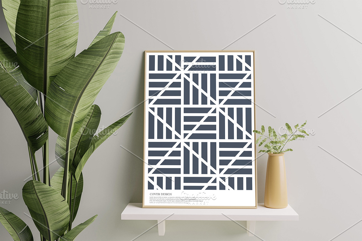 Geometric modern textured posters, a Background Graphic by ExpressShop (Photo 3 of 4)