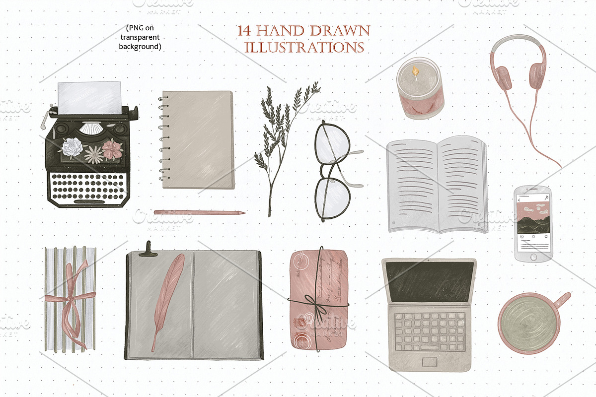 Writer Collection, a Social Media Template by Scarlet Heath Art (Photo 2 of 19)