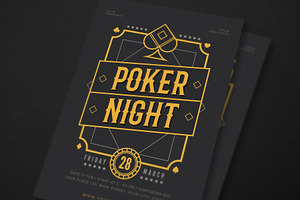 Poker Night Event Flyer