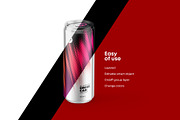 Sleek 330ml Aluminium Can Mockup, a Packaging Mockup by easymock (Thumbnail 4 of 11)