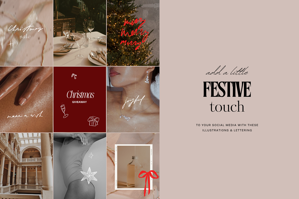 Christmas Illustrations + Lettering, a Seasonal Illustration by eclosque (Photo 9 of 34)