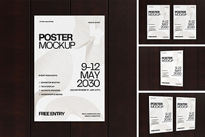 Poster Mockup, a Product Mockup by HanaSaka_Studio
