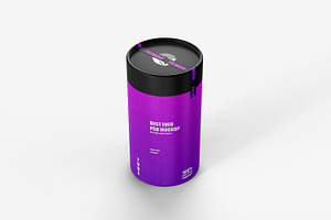 Paper Tube Mockup Round Box 250 Gram