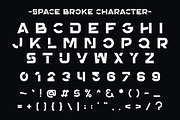 Space Broke - Modern Futuristic Font, a Sans Serif Font by Pian45 Studio (Thumbnail 7 of 7)