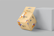Square Hanging Box Mockups, a Packaging Mockup by megostudi0 (Thumbnail 3 of 7)