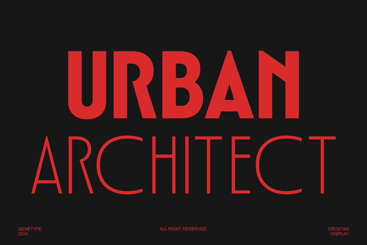 Crostan Display Font, a Sans Serif Font by Genetype (Photo 7 of 11)