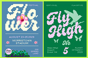 Genty - Pixel Edition, a Script Font by Flavortype (Thumbnail 3 of 18)