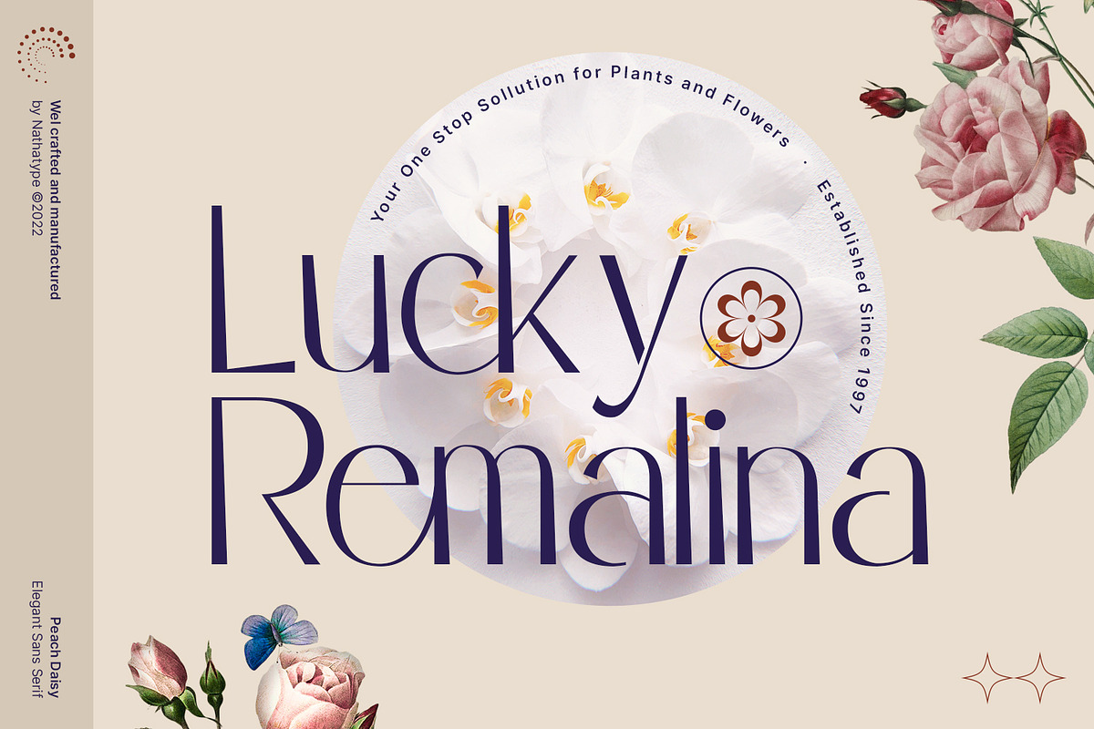 Peach Daisy, a Sans Serif Font by Nathatype (Photo 4 of 10)