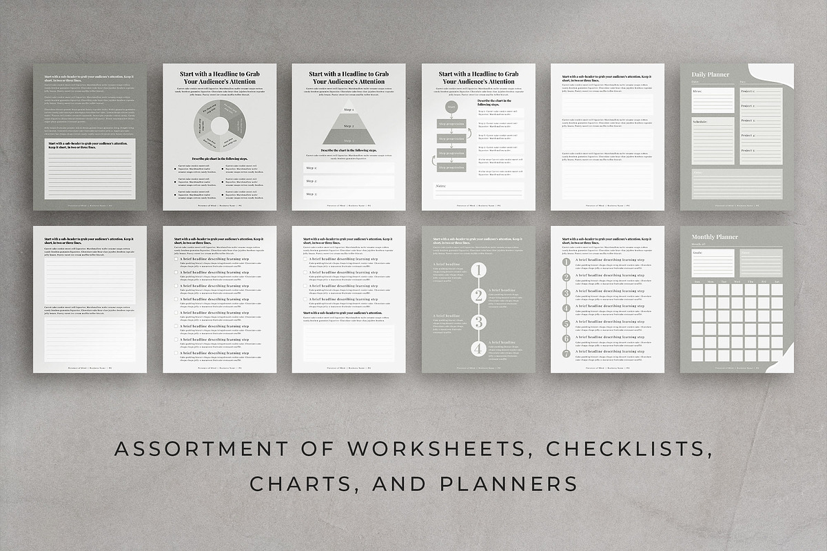 Course Workbook Canva Template, a Magazine Template by Studio Sugoi (Photo 7 of 10)