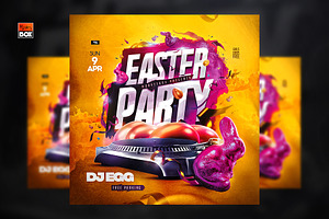 Easter Party Flyer, a Flyer Template by MonkeyBOX