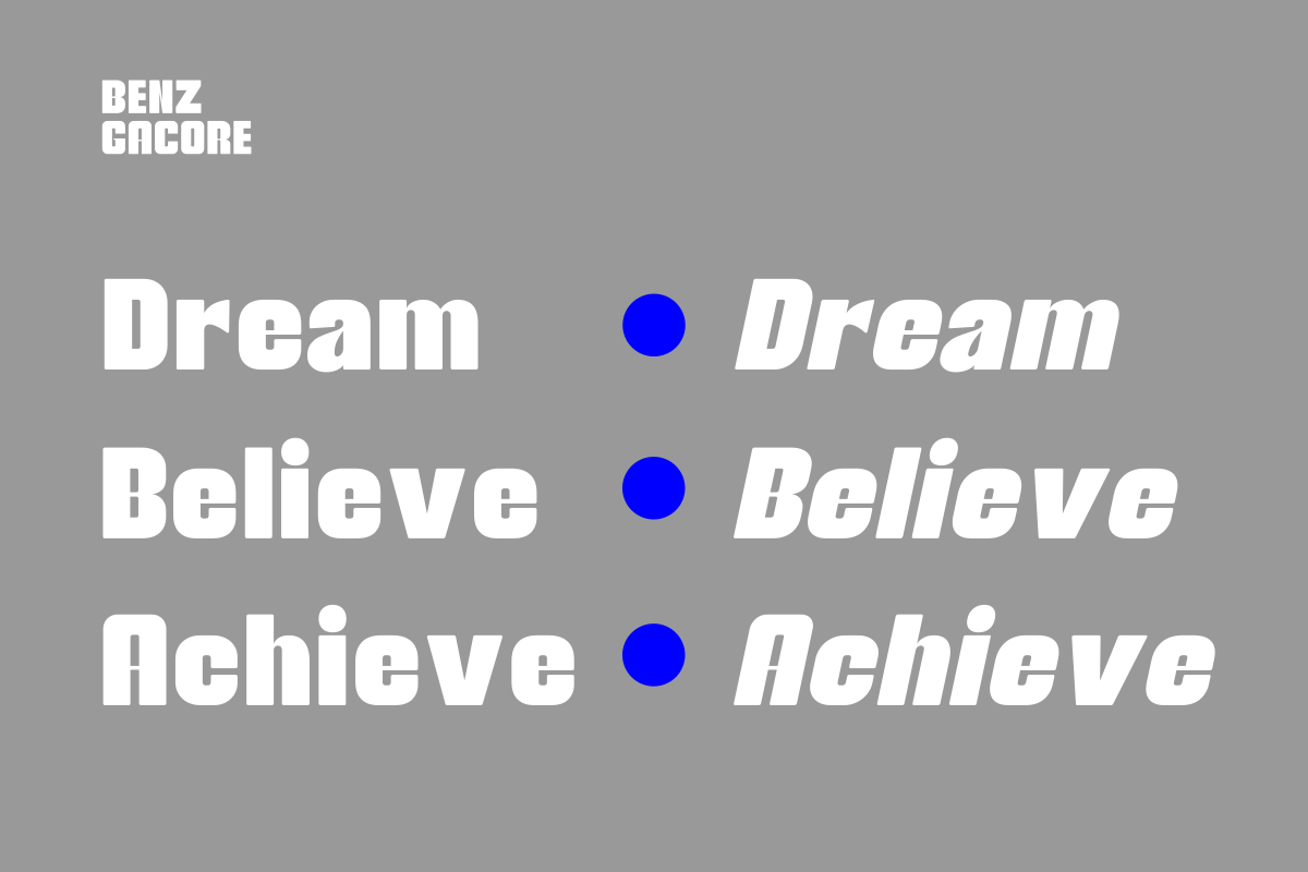 Benz Gacore, a Sans Serif Font by Zafiratype (Photo 9 of 15)