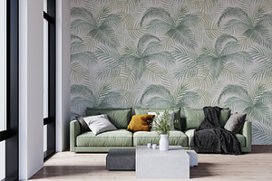 Wallpaper mockup Tapestry mockup