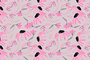 Cascading pink Daisy, a Pattern Graphic by Cotton Melon pattern Shop (Thumbnail 2 of 6)