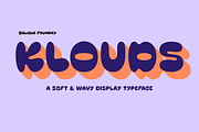 Klouds - Bubbly Playful Retro Font, a Handwritten Font by Oblique Foundry (Thumbnail 1 of 10)