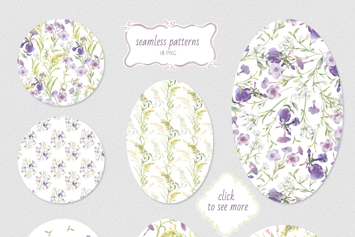 Soft flowers watercolor aesthetic, a Decorative Illustration by Kate Lanbina (Photo 14 of 17)