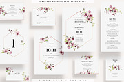 Burgundy Wedding Invitation Suite, an Invitation Template by Azka Creative (Thumbnail 1 of 4)