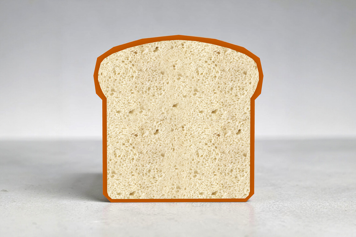 Bread slice - 3d papercraft, a Print Template by PAPER amaze (Photo 5 of 5)