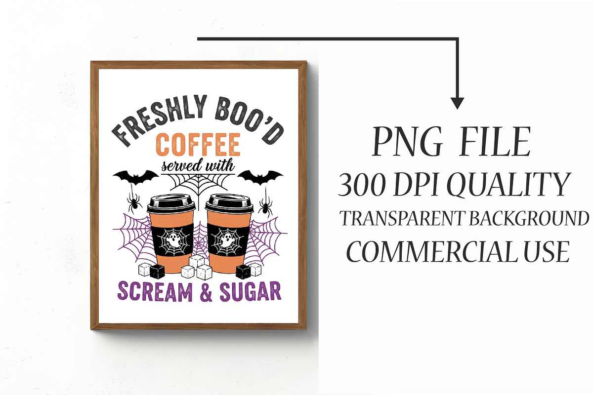 Halloween Coffee-Freshly Boo’d Coffe, an Illustration by Libby Wishes (Photo 4 of 6)