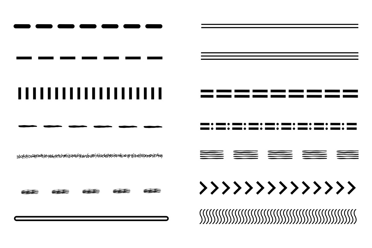Procreate Brushes-Dividers & Borders, a Brush Add-On by aivos (Photo 2 of 5)