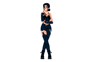 Young stylish woman wearing, a Person Illustration by pikepicture