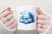 Clouds Simple Drawing Clipart, an Illustration by Sublimation Artist (Thumbnail 5 of 6)