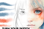 Watercolor Brushes For Procreate, a Brush Add-On by Nuclear Brushes (Thumbnail 5 of 10)