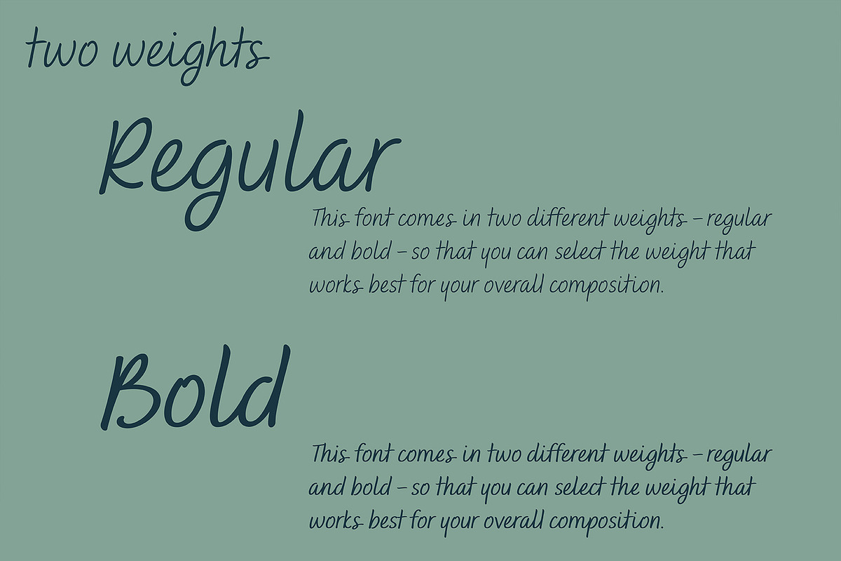 Saveria Handwritten Script Font, a Font by Evoke Type Studio (Photo 5 of 15)